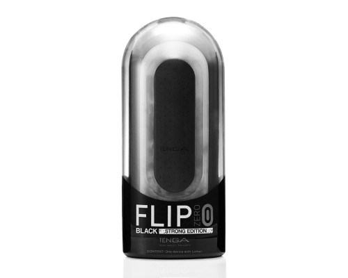 Мастурбатор Tenga Flip Zero Black, змінна інтенсивність стимуляції, розкладний
