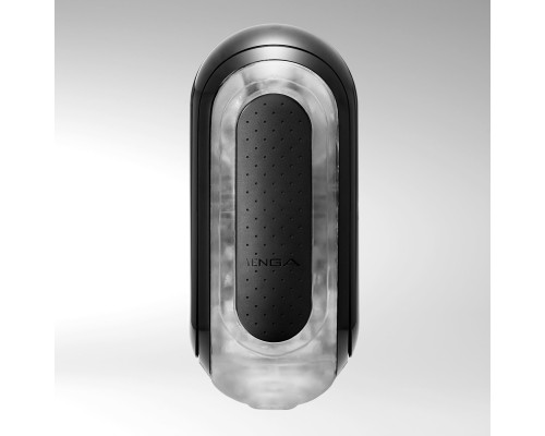 Мастурбатор Tenga Flip Zero Black, змінна інтенсивність стимуляції, розкладний