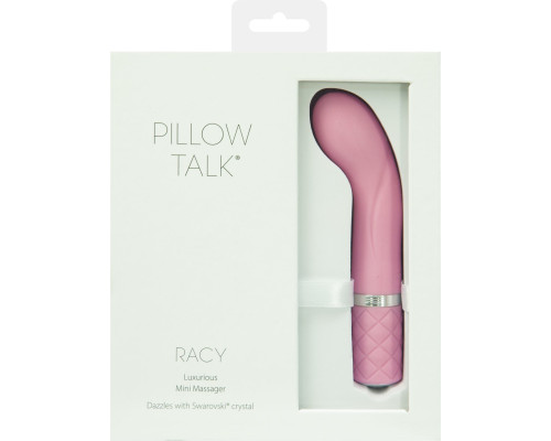 Розкішний вібратор Pillow Talk - Racy Pink з кристалом Сваровські для точки G, подарункова упаковка