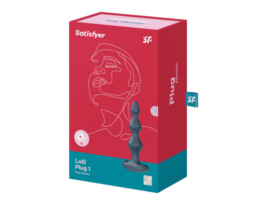 Анальный стимулятор-бусины с двумя моторами Satisfyer Lolli-Plug 1 Dark teal