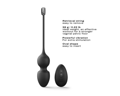 Вагінальні кульки з вібрацією та пультом Dorcel LOVE BALLS BLACK