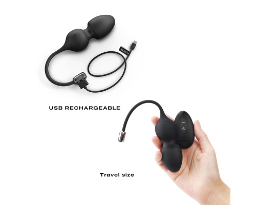Вагінальні кульки з вібрацією та пультом Dorcel LOVE BALLS BLACK