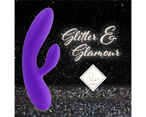 Гнучкий вібратор кролик з двома моторами FeelzToys Lea Rabbit Vibrator Medium Purple