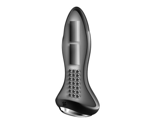 Анальна смарт вібропробка із перлинним масажем Satisfyer Rotator Plug 1+ Black
