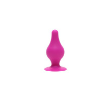 Анальна пробка SilexD (Model 2 size XS) Pink двошаровий, силікон+Silexpan, діаметр
