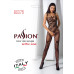 Ажурный бодистокинг с интимными вырезами Passion BS076 black