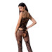 Ажурный бодистокинг с интимными вырезами Passion BS076 black