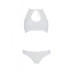 Комплект: бра, трусики з ажурним декором та відкритим кроком Ursula Set white XXL/XXXL — Passion