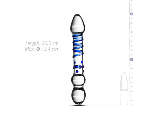 Скляний ділдо Gildo Glass Dildo No. 21