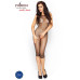 Бодистокинг Passion BS005 black, укороченный комбинезон