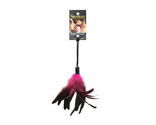 Метелочка-щекоталка Sportsheets - PLEASURE FEATHER ROSE на веревочной петле