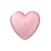 Вакуумний стимулятор-серце з вібрацією Satisfyer Cutie Heart Light Red