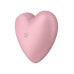Вакуумний стимулятор-серце з вібрацією Satisfyer Cutie Heart Light Red