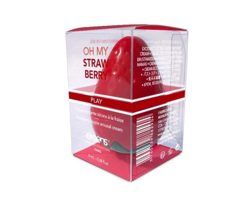 Збудливий крем для сосків EXSENS Oh My Strawberry (8 мл) з жожоба і маслом Ши, їстівний