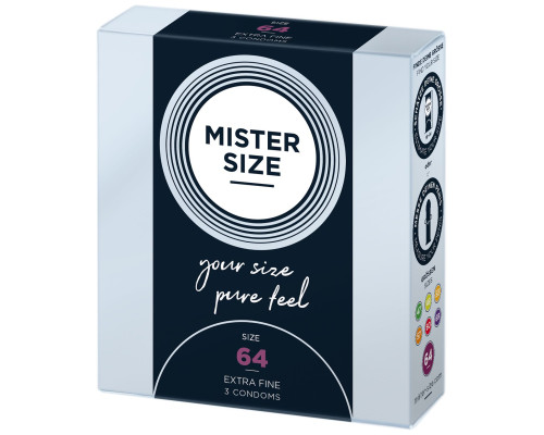 Презервативы Mister Size 64 (3 pcs)
