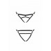 Трусики стрінги зі стреп KELIS THONG black L/XL - Passion Exclusive