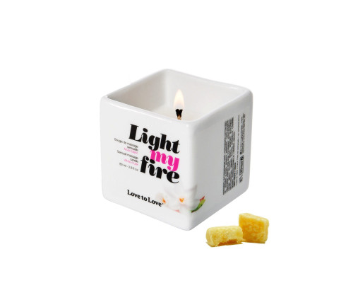 Масажна свічка Love To Love LIGHT MY FIRE Musc (80 мл) без парабенів і консервантів