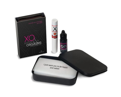 Подарочный набор Sensuva XO Kisses & Orgasms (бальзам для губ с феромонами и жидкий вибратор)