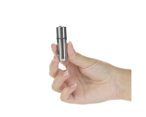 Віброкуля PowerBullet - First-Class Bullet 2.5" with Key Chain Pouch, Silver