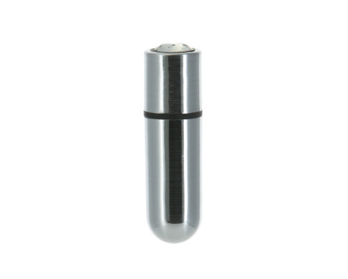 Віброкуля PowerBullet - First-Class Bullet 2.5" with Key Chain Pouch, Silver