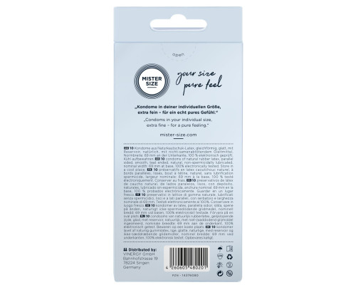 Презервативы Mister Size 69 (10 pcs)
