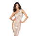 Бодистокинг Passion BS036 white, комбинезон, лямочка через одно плечо