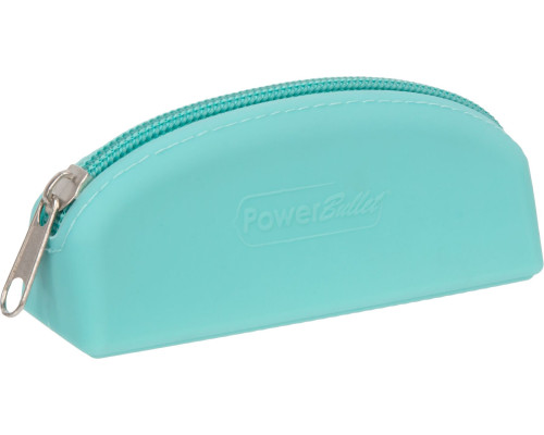 Сумка для зберігання секс-іграшок PowerBullet - Silicone Storage Zippered Bag Teal