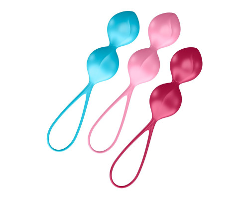 Вагінальні кульки Satisfyer V Balls (3 пари), діаметр 3,4см, вага 79-114-150гр, монолітні