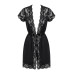Obsessive 810-PEI-1 peignoir black L/XL