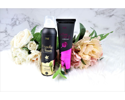 INTT Promo 2: Масажна піна Crunchy Foam Vanilla (150 мл) + змазка Cotton Candy (100 мл) безкоштовно