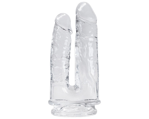 Прозорий фалоімітатор Alive Imperium Jelly Dildo для подвійного проникнення