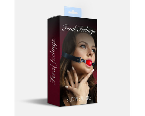 Кляп силиконовый Feral Feelings Silicon Ball Gag Black/Red