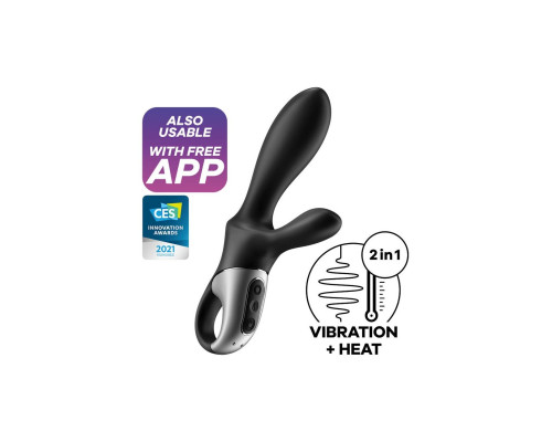 Універсальний смарт вібратор з підігрівом Satisfyer Heat Climax +