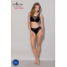 Топ з прозорою вставкою Passion PS002 TOP black, size S