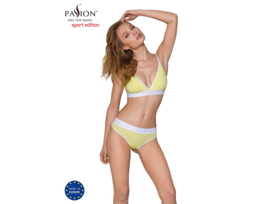 Спортивні трусики-стрінги Passion PS007 PANTIES yellow, size S
