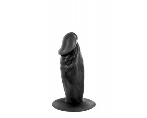 Фалоімітатор Real Body — Real Tim Black, TPE, діаметр 3,4 см