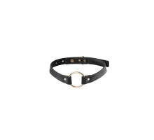 Чокер з екошкіри Bijoux Indiscrets Maze – Single Choker Black