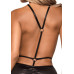 Leg Avenue Wet look open cup mini dress Black O/S