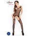 Бодистокинг Passion BS015 black, комбинезон, имитация чулок и пояса