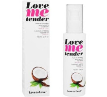 Масажне масло Love To Love LOVE ME TENDER Noix De Coco (100 мл) натуральне без консервантів
