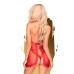 Комплект сорочка у стилі 60-х та трусики з доступом Penthouse - Libido Boost Red S/M