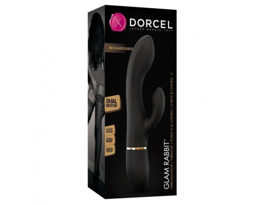 Вібратор кролик Dorcel GLAM RABBIT, гнучкий стовбур, стимуляція точки G, 2 мотора