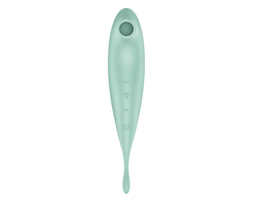 Смарт-вібратор для клітора з вакуумною стимуляцією Satisfyer Twirling Pro+ Mint