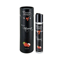 Масажна олія Plaisirs Secrets Litchi (59 мл) з афродизіаками, їстівна, подарункова упаковка