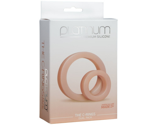 Набор эрекционных колец Doc Johnson Platinum Premium Silicone - The C-Rings - White
