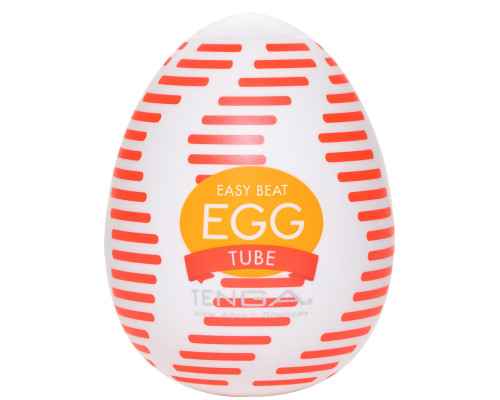 Мастурбатор-яйце Tenga Egg Tube, рельєф з поздовжніми лініями