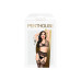 Комплект Penthouse Smoking Gun Black XL, топ-бюстьє, колготки з імітацією пояса для панчіх з підв’яз