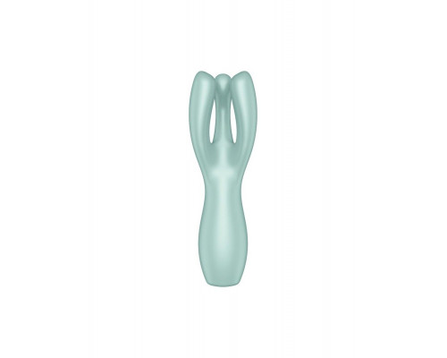 Кліторальний вібратор Satisfyer Threesome 3 Mint з трьома пальчиками