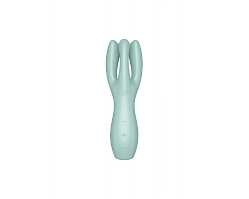 Кліторальний вібратор Satisfyer Threesome 3 Mint з трьома пальчиками