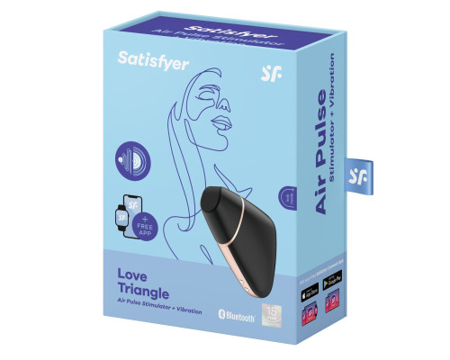 Satisfyer Love Triangle - вакуумний кліторальний смарт-стимулятор Black
